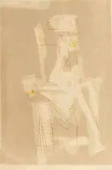 Untitled by Afro Basaldella, 1954, Color lithograph on Fabriano paper, offered Jul 2014