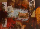 Janis Jakobson, Unrestored Fragment, from Pictures from the Director of War's Notebook Series, 1996, Color lithograph on wove paper