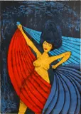 Salomé (P. 307) by Rufino Tamayo, 1983, Color lithograph on wove paper, sold Jul 2014