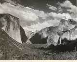 Valley View, Yosemite National Park by Ansel Adams, 1936, Gelatin silver print, probably printed 1960s, sold Jul 2014