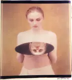 Joyce Tenneson, Girl with Mirror, 1992, Polaroid Polacolor print