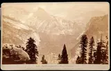 Carleton Watkins, The Domes from Eagle Point, Pl. B 29, from New Boudoir Series Yo Semite and Pacific Coast, c. 1876, Albumen boudoir card