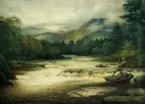 A tight line by George Melvin Rennie, oil on canvas, offered Oct 2014