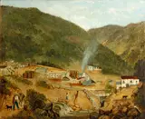 Herminia Arriola, A mine in Mexico, 1880, oil on canvas