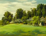 Innocenzo Daraio, Will Rogers' ranch, oil on canvas