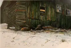 William Dunlap, Southeast corner, watercolor and gouache on paper