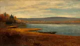 Edward Hill, Lake view, oil on canvas