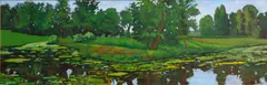 Jesse Don Rasberry, Tilden Pond, oil on masonite