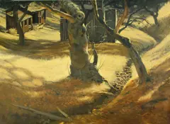 Robert Rishell, Sunlit patterns, oil on canvas