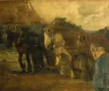 William Frederic Ritschel, Pulling the boats ashore, Holland