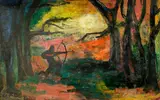Judith Barbara Deim, Secret of the Trees, 1960, oil on board