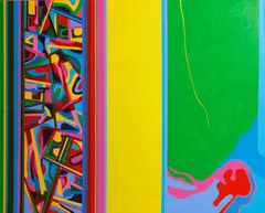 Urmia by Frank Hamilton, 1967, acrylic on canvas, offered Oct 2014