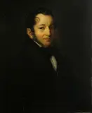 American School, 19th Century, Portrait of a gentleman, oil on canvas affixed to board