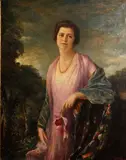 Adolfo Felice Muller-Ury, Portrait of a woman in lavender, 1925, oil on canvas