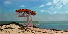 Jesse Don Rasberry, Monterey Cypress, oil on canvas