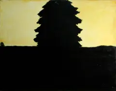 Untitled (Tree) by Joe Andoe, 1990, oil on canvas, offered May 2014