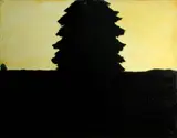 Joe Andoe, Untitled (Tree), 1990, oil on canvas