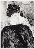Avigdor Arikha, Anne Seated Backwards (Anne de Dos), sumi-ink on paper