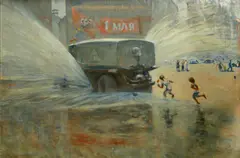 Wine, The Street Washer, First of May, 1953, oil on canvas