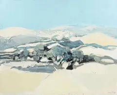 Roger Mühl, Paysage, oil on canvas