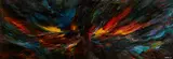 Bird Fury by Leonardo Nierman, 1966, oil on masonite, sold May 2014
