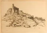 Edward Borein, Navajo Land (G. 203),, Etching and drypoint on wove paper