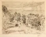 Childe Hassam, A Vermont Village (at Peacham) (C. 58; C./C. 221)