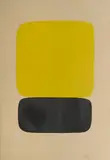 Yellow Over Black (A. 23) by Ellsworth Kelly, 1964-65, Color lithograph on Rives paper, sold May 2014
