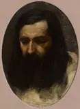 A study of a bearded man by Jean-Auguste-Dominique Ingres, oil on paper, sold Apr 2014