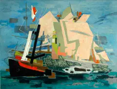 Jean de Botton, Horizons Chimeriques, Invitation Au Voyage, 1960, oil on canvas