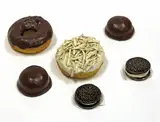 David Gilhooly, Mallomar (2), 1981; Donut (2), 1980; Oreo (2) (6 total)