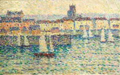 Jeanne Selmersheim-Desgrange, Côte d'Azur, oil on canvas