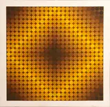 Untitled (Diamonds), n.d. by Yaacov Agam, Color screenprints on heavy wove paper, each signed in pencil and numbered 102/200 and 132/200, respectively, sold Apr 2014