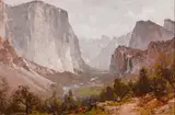 Yosemite Valley by Thomas Hill, oil on board, sold Apr 2014