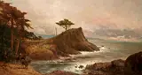 Thomas Hill, Cypress point, Monterey, 1906, oil on canvas