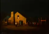 Will Sparks, Adobe nocturne, oil on canvas