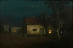 Will Sparks, Nocturne, adobe, oil on canvas