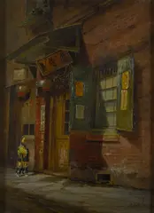 Charles Albert Rogers, Alley in Chinatown, San Francisco, 1905, oil on canvas