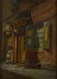 Charles Albert Rogers, Alley in Chinatown, San Francisco, 1905, oil on canvas