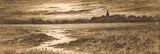 Grafton Tyler Brown, Evening, ink on paper affixed to paperboard