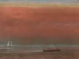 Jules Tavernier, Sunset on the water