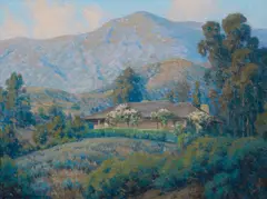 Trail's end by John Marshall Gamble, 1929, oil on canvas, sold Apr 2014