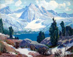 Paul Lauritz, Upper Rae Lake, High Sierras, oil on canvas