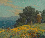 Annandale wildflowers by Granville Redmond, oil on board, sold Apr 2014