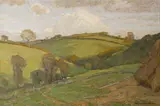 Memory lane by William Wendt, oil on canvas, sold Apr 2014