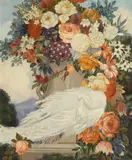 Jessie Arms Botke, White peacock