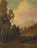 Hanson Puthuff, Eucalyptus at sunset