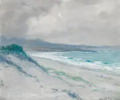 Lifting Fog, Carmel Dunes by Guy Rose, 1920, oil on canvas, offered Apr 2014