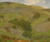 California hills by William Wendt, oil on canvas, sold Apr 2014