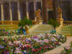 E. Charlton Fortune, Hall of Flowers, Panama-Pacific International Exposition, 1915, oil on canvas